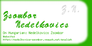 zsombor nedelkovics business card